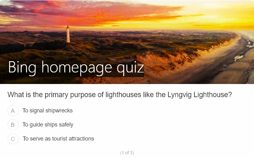 Mini General Knowledge Bing Homepage Quiz – 10 Questions, Start Now!